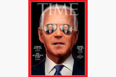 Владимир Путин - Алексей Пушков - Джо Байден - В Совфеде оценили обложку Time с Байденом и отражением Путина - lenta.ru