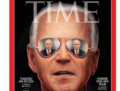 Владимир Путин - Алексей Пушков - Джо Байден - Совфед оценил обложку Time с Байденом и отражением Путина - news.vse42.ru - Россия - США