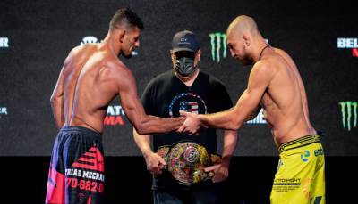Ярослав Амосов - Украинец Амосов победил Лиму и завоевал титул Bellator в полусреднем весе - sportarena.com - штат Коннектикут - Лима