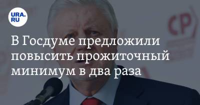 В Госдуме предложили повысить прожиточный минимум в два раза - ura.news