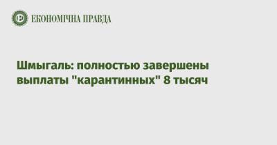 Денис Шмыгаль - Шмыгаль: полностью завершены выплаты "карантинных" 8 тысяч - epravda.com.ua
