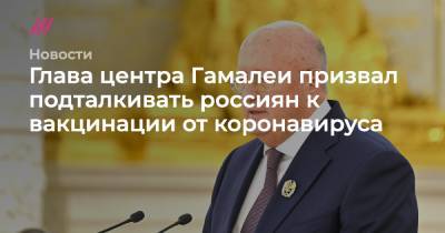 Дмитрий Медведев - Глава центра Гамалеи призвал подталкивать россиян к вакцинации от коронавируса - tvrain.ru - Москва
