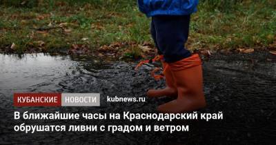 В ближайшие часы на Краснодарский край обрушатся ливни с градом и ветром - kubnews.ru - Сочи - Краснодарский край