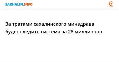 За тратами сахалинского минздрава будет следить система за 28 миллионов - sakhalin.info - Сахалинская обл.