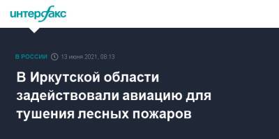 В Иркутской области задействовали авиацию для тушения лесных пожаров - interfax.ru - Москва - Иркутская обл. - респ. Саха