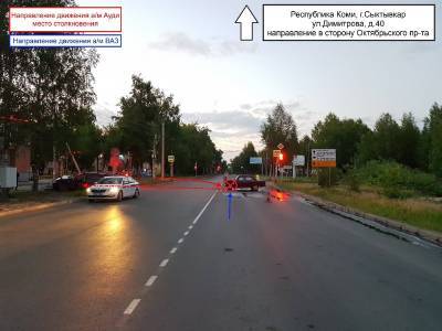 В Сыктывкаре нетрезвый водитель на Audi A6 не вписался в поворот - komiinform.ru - Сыктывкар