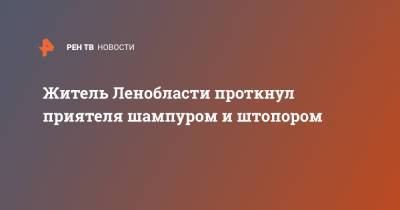 Житель Ленобласти проткнул приятеля шампуром и штопором - ren.tv - Ленинградская обл. - р-н Выборгский