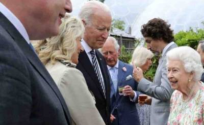 Елизавета II - Елизавета Великобритании - принц Чарльз - Камилла - Джо Байден - Байден нарушил королевский протокол на саммите G7 в Британии - news-front.info - США - Англия - Великобритания