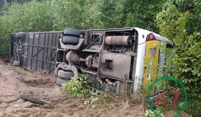 Стало известно состояние пострадавших в ДТП с перевернувшимся экскурсионным автобусом - ivbg.ru - Ленинградская обл.