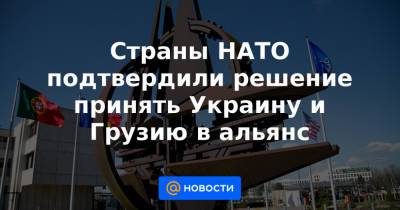 Страны НАТО подтвердили решение принять Украину и Грузию в альянс - news.mail.ru - Грузия - г. Бухарест