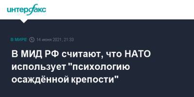 Александр Грушко - В МИД РФ считают, что НАТО использует "психологию осаждённой крепости" - interfax.ru - Москва