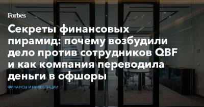 Секреты финансовых пирамид: почему возбудили дело против сотрудников QBF и как компания переводила деньги в офшоры - forbes.ru - Москва - Санкт-Петербург