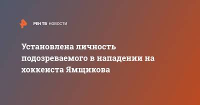 Установлена личность подозреваемого в нападении на хоккеиста Ямщикова - ren.tv - Москва