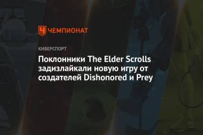 Honor - Поклонники The Elder Scrolls задизлайкали новую игру от создателей Dishonored и Prey - championat.com