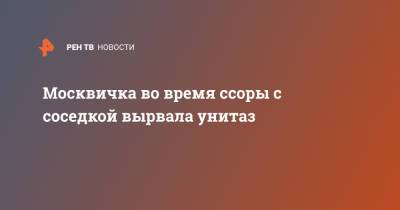 Москвичка во время ссоры с соседкой вырвала унитаз - ren.tv - Москва