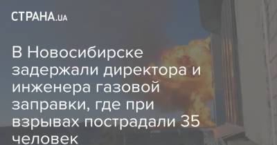 В Новосибирске задержали директора и инженера газовой заправки, где при взрывах пострадали 35 человек - strana.ua - Новосибирск