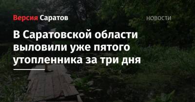 В Саратовской области выловили уже пятого утопленника за три дня - nversia.ru - Саратовская обл.