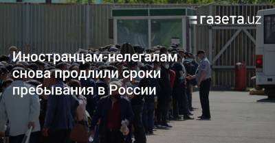 Владимир Путин - Иностранцам-нелегалам снова продлили сроки пребывания в России - gazeta.uz - Узбекистан