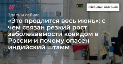 «Это продлится весь июнь»: с чем связан резкий рост заболеваемости ковидом в России и почему опасен индийский штамм - tvrain.ru - Москва - Ивановская обл.