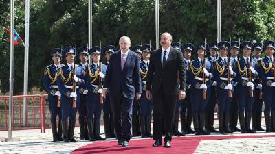 Ильхам Алиев - Реджеп Тайип - МИД Армении осудил визит Алиева и Эрдогана в Шуши - iz.ru - Турция - Азербайджан - Шуши