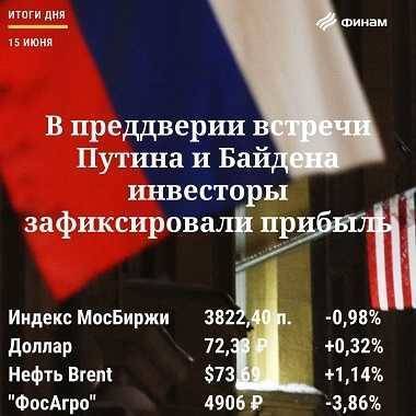 Итоги вторника, 15 июня: Нефть не удержала российский рынок от коррекции перед ключевыми событиями недели - smartmoney.one