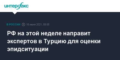 РФ на этой неделе направит экспертов в Турцию для оценки эпидситуации - interfax.ru - Москва - Турция