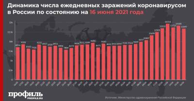 В России за сутки выявили 13397 случаев заражения COVID-19 - profile.ru - Москва - Россия - Санкт-Петербург - Московская обл.