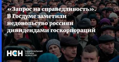 Вера Ганзя - «Запрос на справедливость». В Госдуме заметили недовольство россиян дивидендами госкорпораций - nsn.fm