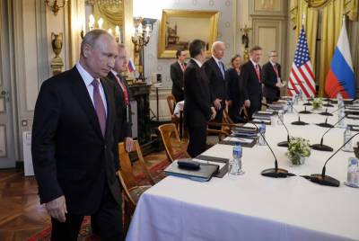 Владимир Путин - Сергей Лавров - Энтони Блинкен - Джо Байден - Путин и Байден продолжили переговоры в расширенном составе - tvc.ru