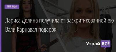 Лариса Долина - Лариса Долина получила от раскритикованной ею Вали Карнавал подарок - skuke.net