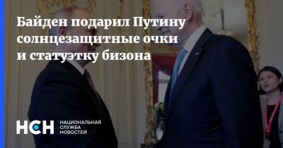 Владимир Путин - Джо Байден - Байден подарил Путину солнцезащитные очки и статуэтку бизона - nsn.fm - Женева