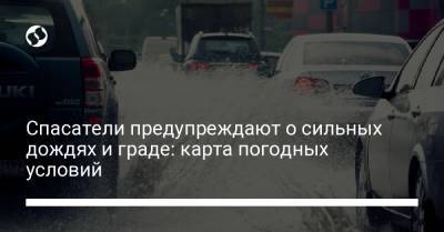 Спасатели предупреждают о сильных дождях и граде: карта погодных условий - liga.net - Запорожская обл. - Винницкая обл. - Черкасская обл. - Херсонская обл. - Донецкая обл.