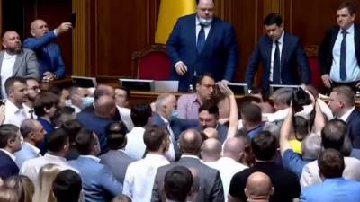 Дмитрий Разумков - Никита Потураев - Анна Скороход - В Раде началась драка: Потураев предложил «расстрелять ОПЗЖ» (видео) - sharij.net