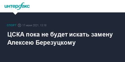 Алексей Березуцкий - Роман Бабаев - ЦСКА пока не будет искать замену Алексею Березуцкому - sport-interfax.ru - Москва