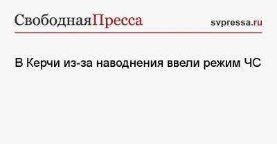 Сергей Бороздин - В Керчи из-за наводнения ввели режим ЧС - svpressa.ru - Крым - Конго - Керчь