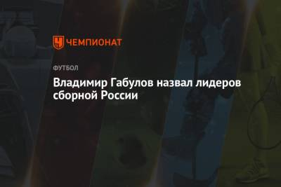 Владимир Габулов - Владимир Габулов назвал лидеров сборной России - championat.com - Финляндия
