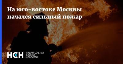 На юго-востоке Москвы начался сильный пожар - nsn.fm - Москва