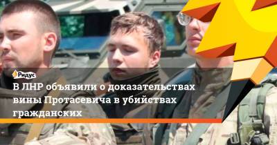 Александр Лукашенко - Роман Протасевич - В ЛНР объявили о доказательствах вины Протасевича в убийствах гражданских - ridus.ru - ЛНР