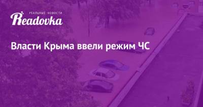 Власти Крыма ввели режим ЧС - readovka.news - Крым - Керчь