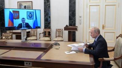 Владимир Путин - Михаил Дегтярев - Путин пожелал Дегтяреву успехов на выборах главы Хабаровского края - 5-tv.ru - Хабаровский край