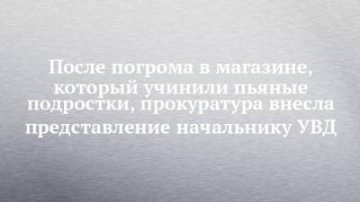 После погрома в магазине, который учинили пьяные подростки, прокуратура внесла представление начальнику УВД - chelny-izvest.ru - Набережные Челны