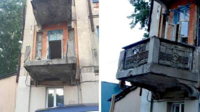 Неизвестные разломали чугунный балкон столетнего Дома Фирюпкина в Воронеже - vestivrn.ru - Воронеж