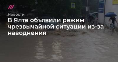 Александр Синенков - Янина Павленко - В Ялте объявили режим чрезвычайной ситуации из-за наводнения - tvrain.ru - Крым - Керчь