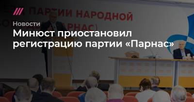Михаил Касьянов - Минюст приостановил регистрацию партии «Парнас» - tvrain.ru