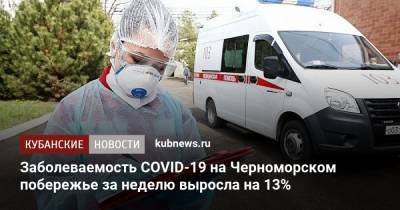 Заболеваемость COVID-19 на Черноморском побережье за неделю выросла на 13% - kubnews.ru - Краснодарский край