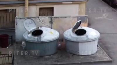 В Тучковом переулке из-за окурка сгорело два мусорных контейнера - piter.tv