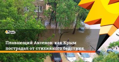 Плавающий Аксенов: как Крым пострадал от стихийного бедствия - ridus.ru - Крым - Керчь