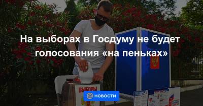 На выборах в Госдуму не будет голосования «на пеньках» - news.mail.ru
