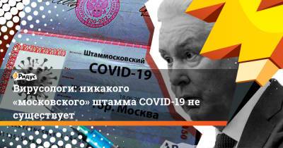 Сергей Собянин - Вирусологи: никакого «московского» штамма COVID-19 не существует - ridus.ru - Москва