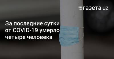 За последние сутки от COVID-19 умерло четыре человека - gazeta.uz - Узбекистан